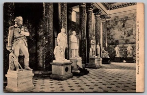 Interior Washington DC US Capitol Statuary Hall October 29th 1910 postcard - Picture 1 of 2