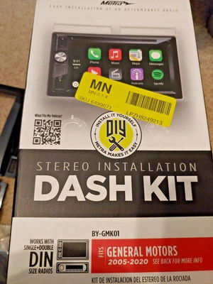 Metra - Dash Kit for Select 2005-2020 GM Vehicles - Black, New - Image 1 of 4