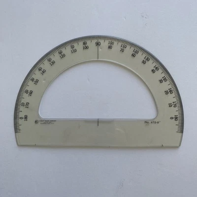C-Thru Ruler Company 476-6" Semicircle Clear Plastic  - Image 1 of 4