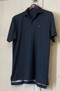 Neu Peter Millar marineblau Punkte Sommer bequem Golf Polo Shirt M Medium - Bild 1 von 3