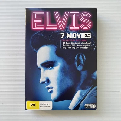 Elvis 7 Movie Collection DVD Box Set PG 7 Disc R4 PAL - VGC - Free Postage - Image 1 of 3
