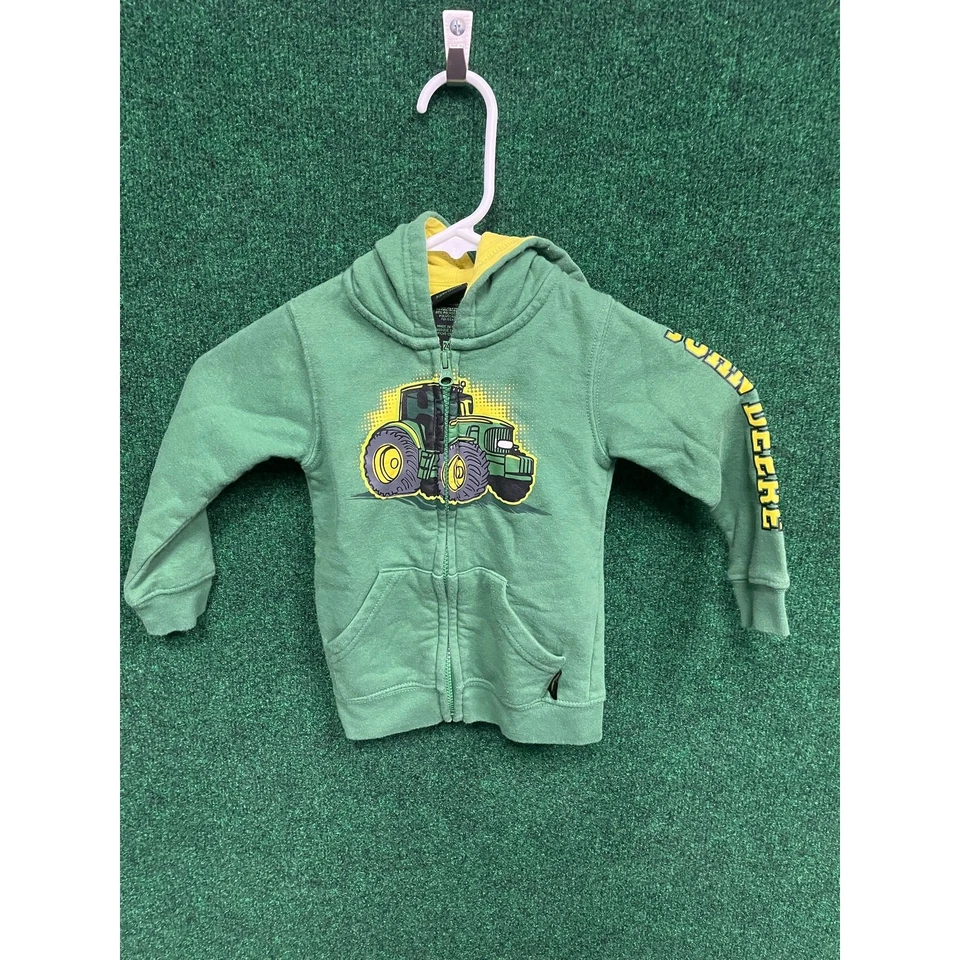 Sudadera con Capucha Juvenil John Deere Verde y Amarillo 24M Unisex Foto 1 de 4