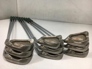 PING ZING Iron Set 9pcs 3-9, PW, SW Original Steel Shaft Flex R Orange Dot RH - Picture 1 of 4