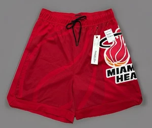 Neu mit Etikett Mitchell & Ness x lila Marke Miami Hitze Mesh Shorts für Herren Large $ 225 - Bild 1 von 7