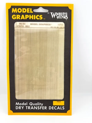 Woodland Scenics/Model Graphics MG761 Stripes-Gold Dry Transfer Decals - Image 1 of 2