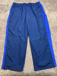 Starter Track Pants Men 3XL Blue Baggy Relaxed Fit 90s Lined Windbreaker Vtg - Picture 1 of 11