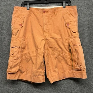 Polo Ralph Lauren Military Surplus Shorts Mens 34 Orange Cargo Utility Y2K - Picture 1 of 9