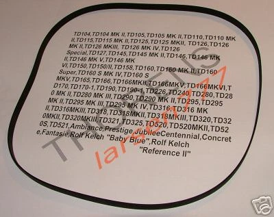 Thorens Plattenspieler*4mm breit*Riemen*NEU*Peese*belt* - Image 1 of 1