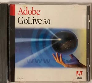 Adobe GoLive 5.0 for Mac With Serial Keys Genuine Vintage Software Y2K - Picture 1 of 3