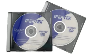 confezione da 2 DVD -R Ipertek 4,7 Gb 120 min 8x  cad con custodia rigida - Foto 1 di 2