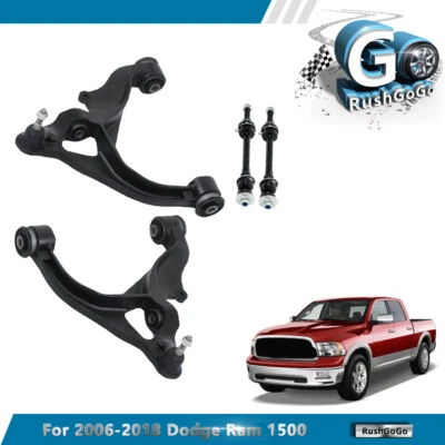 Brazos de control inferiores delanteros para Dodge Ram 1500 2006-2018 con rótulas barras estabilizadoras Foto 1 de 4