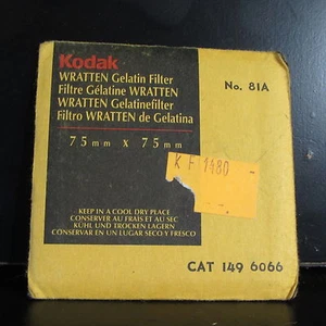 Kodak Color -200 Kelvin Warming 75X75mm 3X3" Gelatin Filter No. 81A O41253 - Picture 1 of 2
