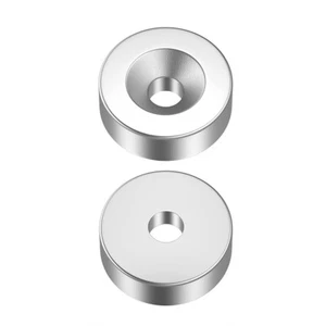 1x N52 Countersunk Ring Round Disc Magnets Rare Earth Neodymium Hole Thin Tiny - Bild 1 von 12