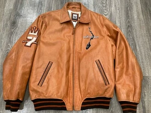 RARO ABRIGO DE CUERO PARA HOMBRE VINTAGE HIP HOP DAMANI DADA BALLER SUPREME XXL - Imagen 1 de 16