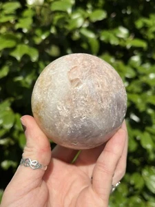 Pink Amethyst Sphere - 439g - Unique Pink, Purple And Quartz With Iron - Picture 1 of 6
