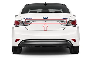 Sonata HYBRID 2011 to 2015 Rear Trunk Chrome Molding Trunk Lid Trim Finisher OEM - Picture 1 of 3