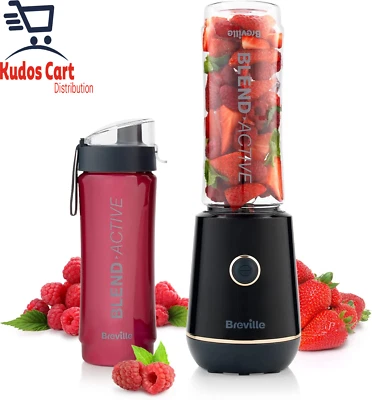 Breville Active Personal Blender & Smoothie Maker Bottle 600ml Leak Proof Lid - Image 1 of 4