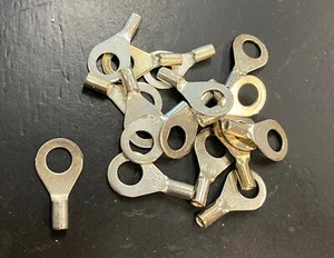 10 Ringklemmenverbinder nicht isoliert ohne Isolierung 16-14 AWG Stärke 1/4" - Bild 1 von 1
