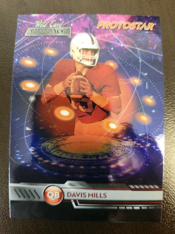 2021 Wild Card Alumination Davis Mills PROTOSTAR card #PS-8 - Image 1 of 2