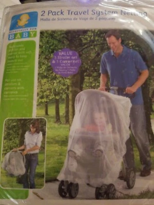 Sistema de red cochecito y portabebés especialmente para bebé paquete de 2 TravelSystem red Foto 1 de 4