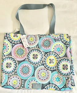 Bunte Vera Bradley Lighten Up XL Familientasche Feuerwerk Strandtasche $ 109 Neu mit Etikett - Bild 1 von 2