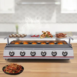 6?BBQ?Stainless?Grill?w/?Sear?and?Side?Burners?Cabinet?Style?Steel?Gas?Griller - Picture 1 of 21