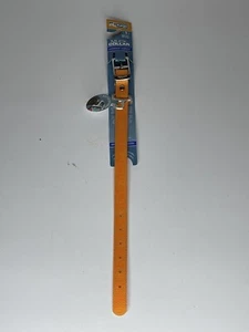NEW Kurgo Muck Waterproof Dog Collar Orange "Crop Circle" Design Odor free S - Picture 1 of 4