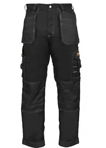 Abshak Men's Work worker Safety Cordura Trousers Knee pad Cargo Pockets Pants - Picture 1 of 12