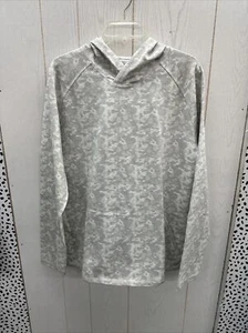 Mizzen + Main Size L Men's Light Pastel Gray Camo ProFlex Long Sleeve Hoodie - Picture 1 of 4
