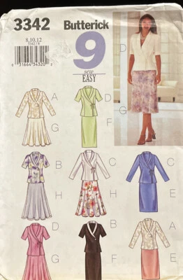 Butterick 3342 9 Easy sewing Pattern Top & Skirt - Image 1 of 2