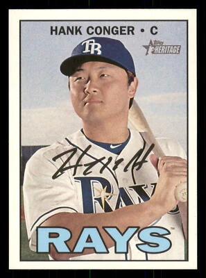 2016 Topps Heritage Hank Conger #501  Tampa Bay Rays - Image 1 of 2