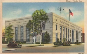 Biblioteca - Toledo, Ohio - biancheria affrancata - Foto 1 di 3