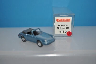 Wiking 12 162 (1C) Porsche Cabrio 911 (Azul Metálico) - NUEVO con CAJA Foto 1 de 4