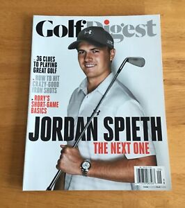 Golf Digest Magazine septembre 2014 Jordan Spieth couverture sans étiquette kiosque à journaux