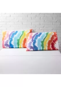 PRIDE 2 Martex "Tie Dye" Rainbow Standard Pillowcases FREE shipping - Picture 1 of 2