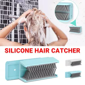 Shower Hair Catcher Easy to Install Silicone Hair Collector For Bathroom Tools - Picture 1 of 14