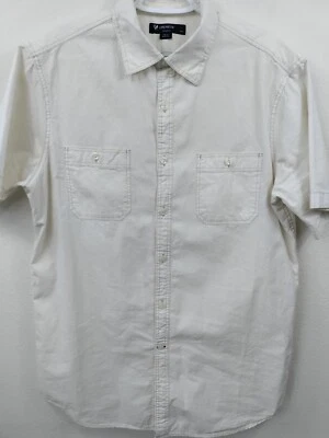 Daniel Cremieux Men's Button Down Shirt Sz M S/S Xtra Long Cream Flawless - Image 1 of 4