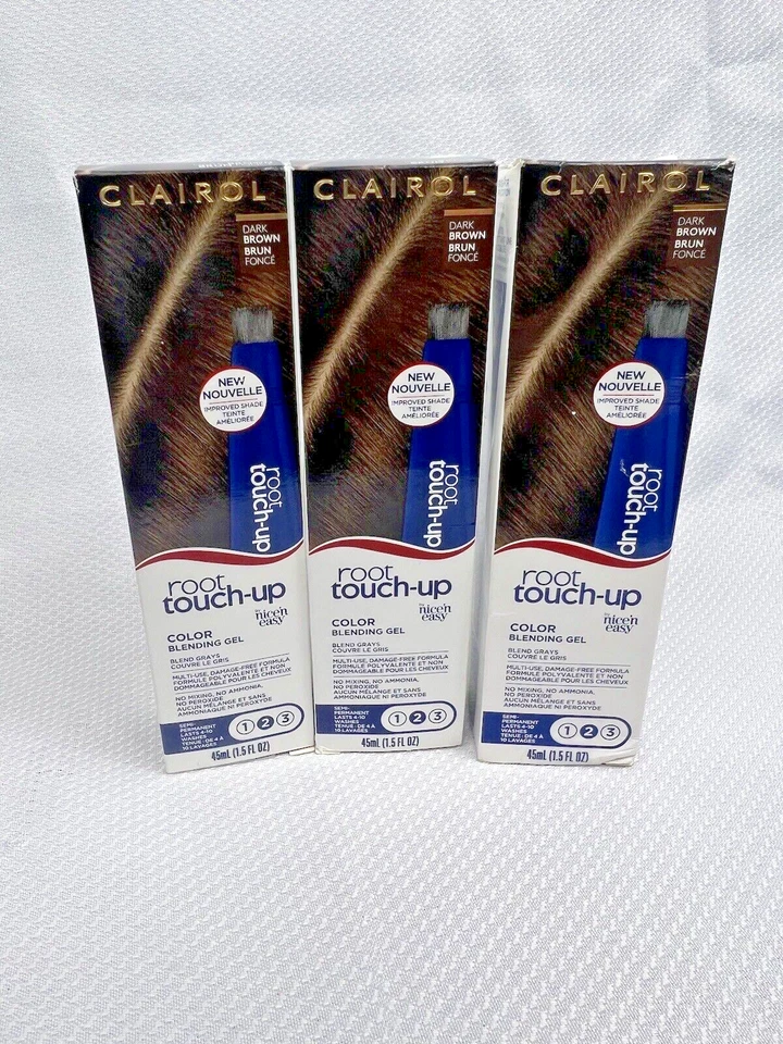 Clairol Root Touch up Semi Permanent Color Blending GEL Dark Brown 2x