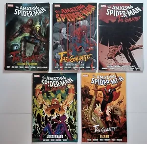 AMAZING SPIDER-MAN: THE GAUNTLET 1- 5 TPB OOP Set! - Picture 1 of 8
