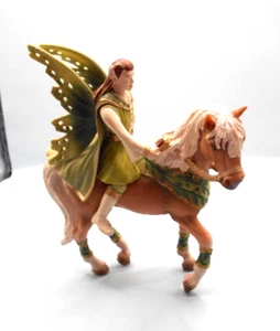 Schleich Elf On Horse Fantasy Figures Green accents - Picture 1 of 10
