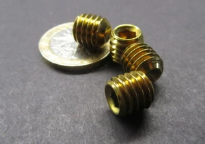 Brass Set Screws, Cup Point, 3/8-16 x 3/8" Length, 25 Pieces - Picture 1 of 12