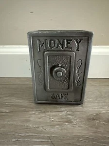 Vintage Figural Metal "Combination Lock" Toy Still Safe Bank 5" T - Picture 1 of 3