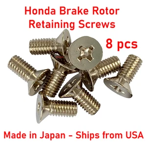 8pcs Honda Acura Brake Rotor Disk JIS Screws Bolts equivalent to 93600-06014-0H - Foto 1 di 6
