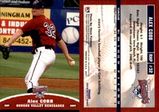 Alex Cobb 2007 Grandstand Hudson Valley Renegades #5 Card *AutographDen*