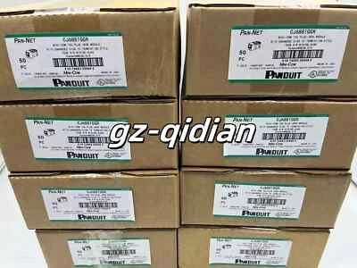Panduit Giga TX Cat6 Network jack CJ688TGRD CJ688TGYL CJ688TGGR  BOX of 50 - Image 1 of 4