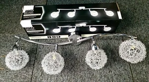 4 Way LED CEILING Light SPOTLIGHT SHADES, CHROME - RRP £39.99 - Picture 1 of 6
