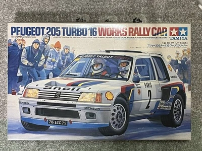 TAMIYA PEUGEOT 205 TURBO 16 WORKS RALLY CAR TAMIYA PEUGEOT 205 TURBO 16... - Immagine 1 di 4