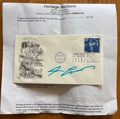 JAMES CAMERON AUTOGRAPHED "MOVIES GO 3-D" 1999 FIRST DAY COVER FDC ENVELOPE - Image 1 of 2