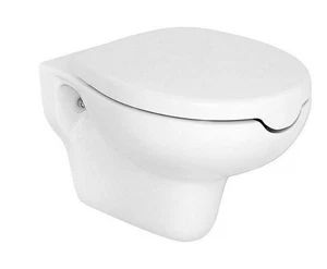 Senioren Wand-Tiefspül-WC mit Hygiene-Aussparung + WC Sitz - Bild 1 von 3