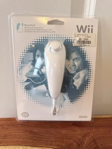 Nuovo controller Wii Nunchuck OEM Nintendo Wii originale nuovo sigillato in fabbrica - Foto 1 di 2